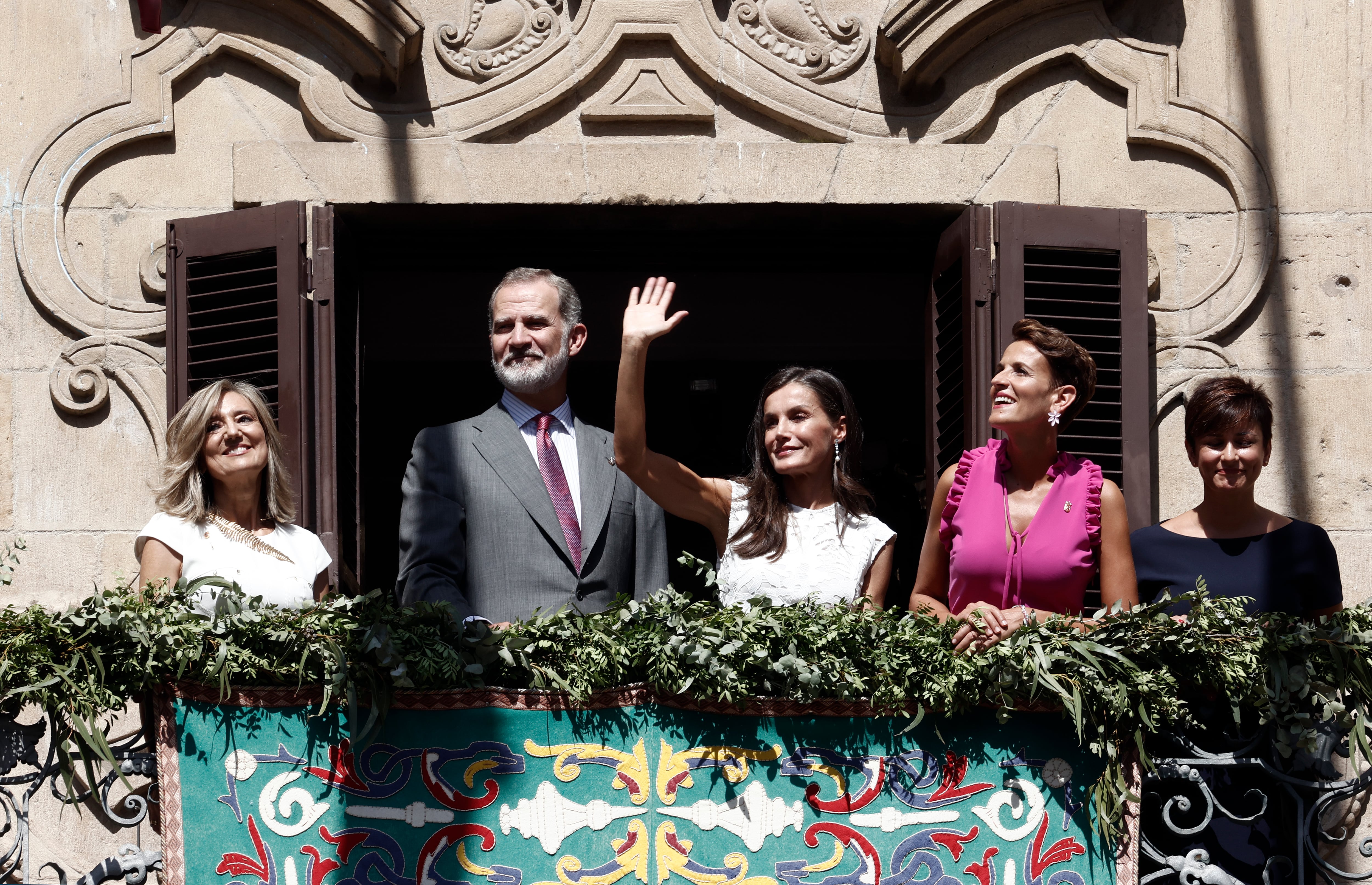 Los reyes de España visitan Pamplona