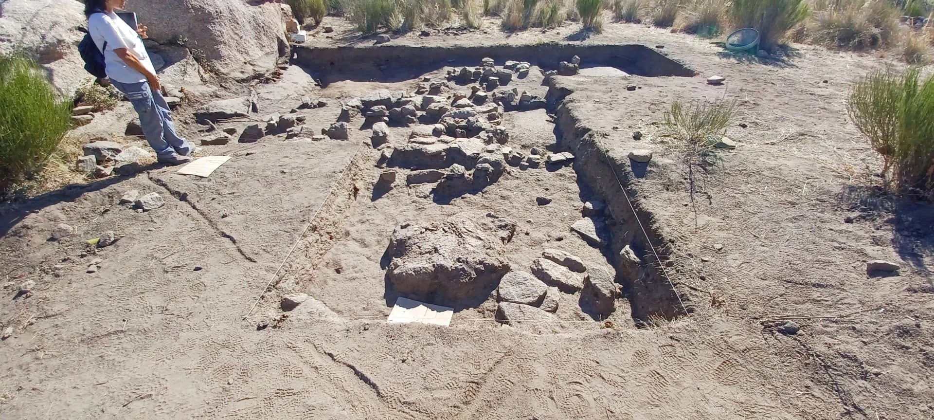 Excavaciones del yacimiento Las Paredejas en Medinilla (Ávila)./Gesmed