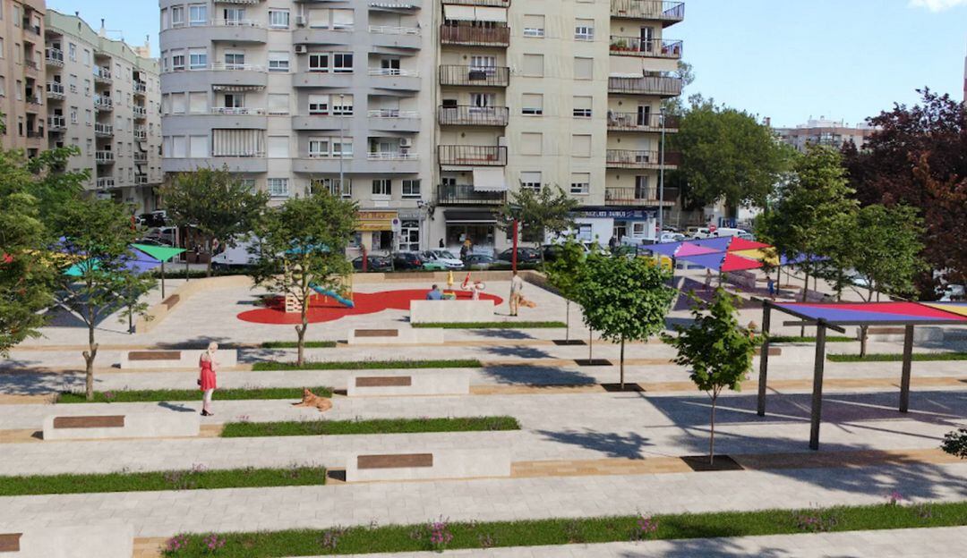 Remodelación del parque Avinguda València en Oliva 