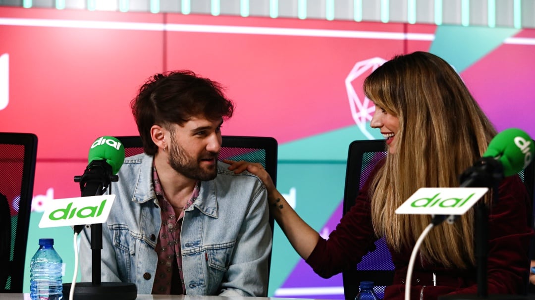 Dani fernández y Edurne en la Rueda de Prensa de Premios Dial