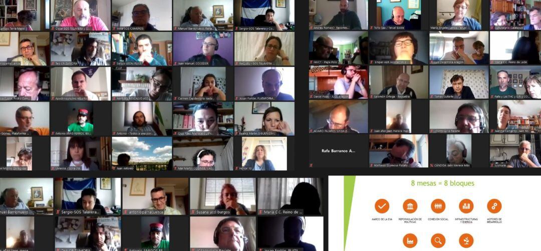 Reunión telemática de 'La España Vaciada'