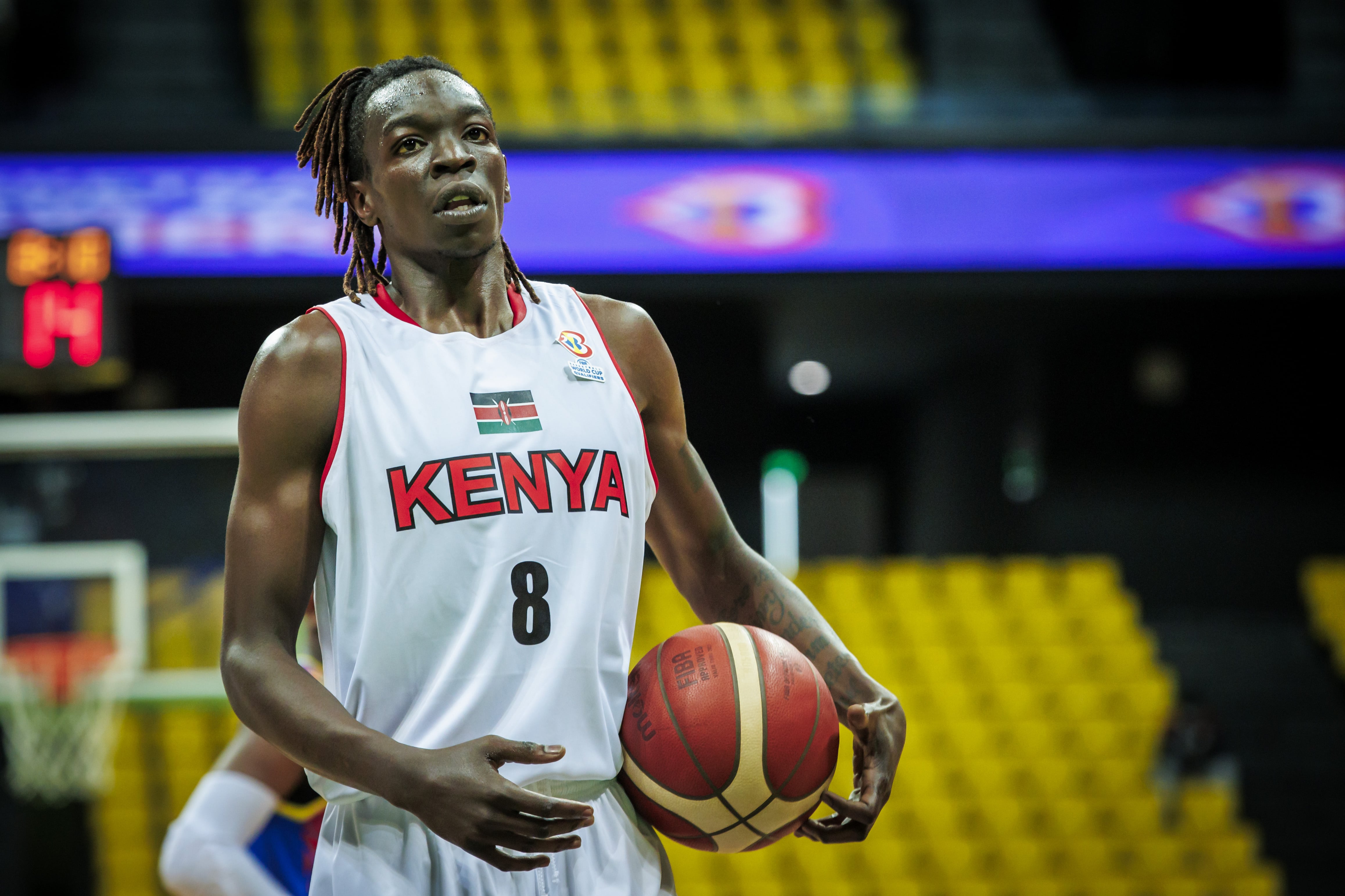 Albert Odero este mes de febrero jugando con la selección de Kenia