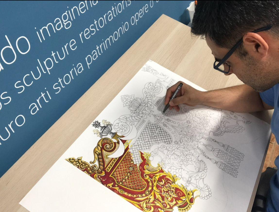 Fran Coronado trabajando en uno de sus proyectos