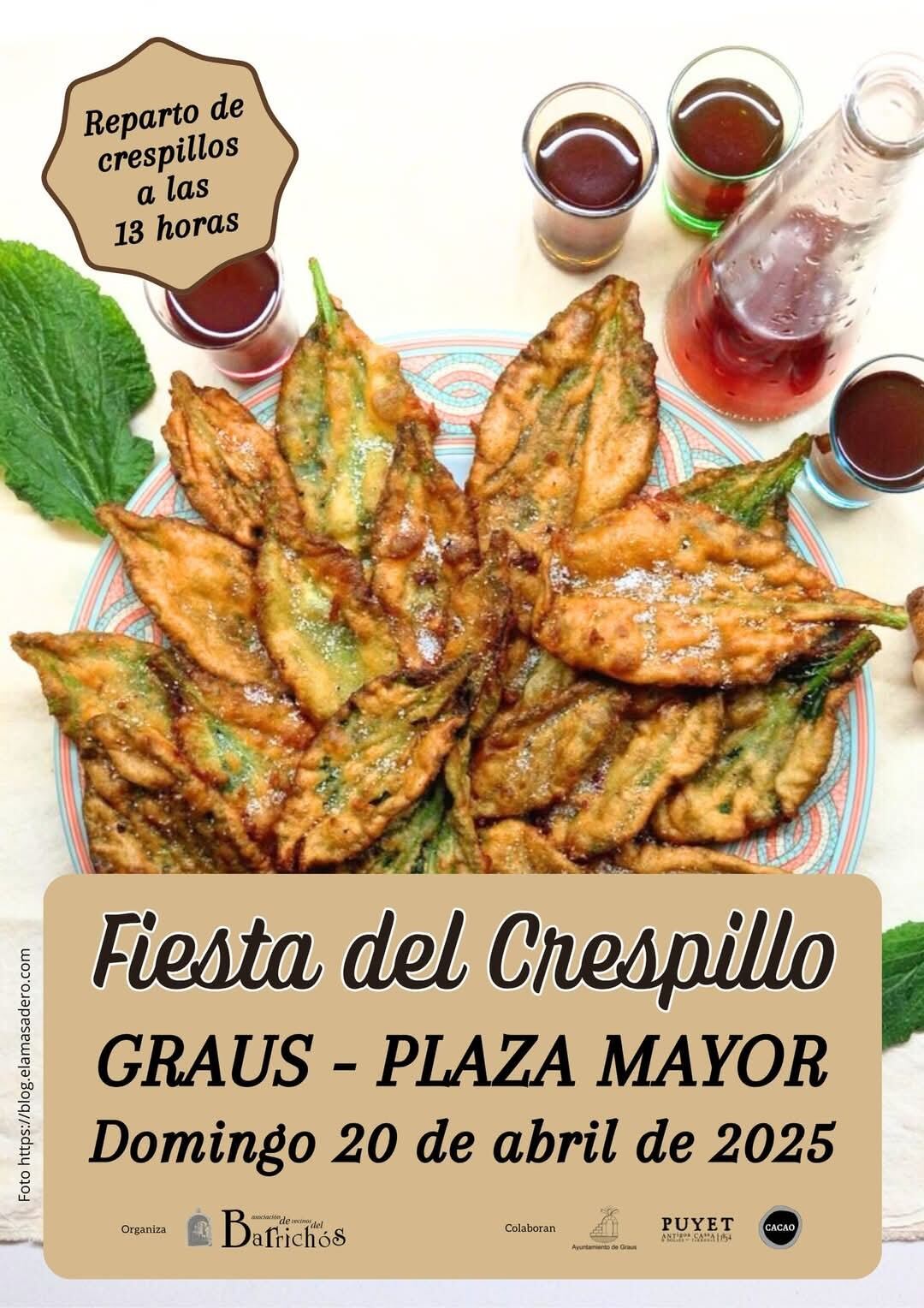 Cartel de la fiesta del crespillo
