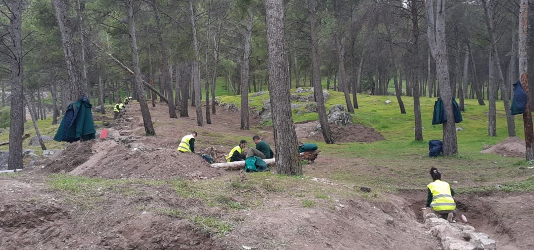 Trabajos de recuperación del Sendero Islámico de Jaén capital.