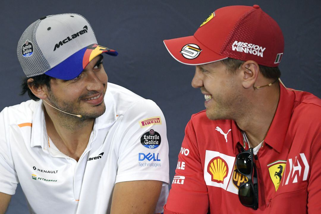 Sainz y Vettel