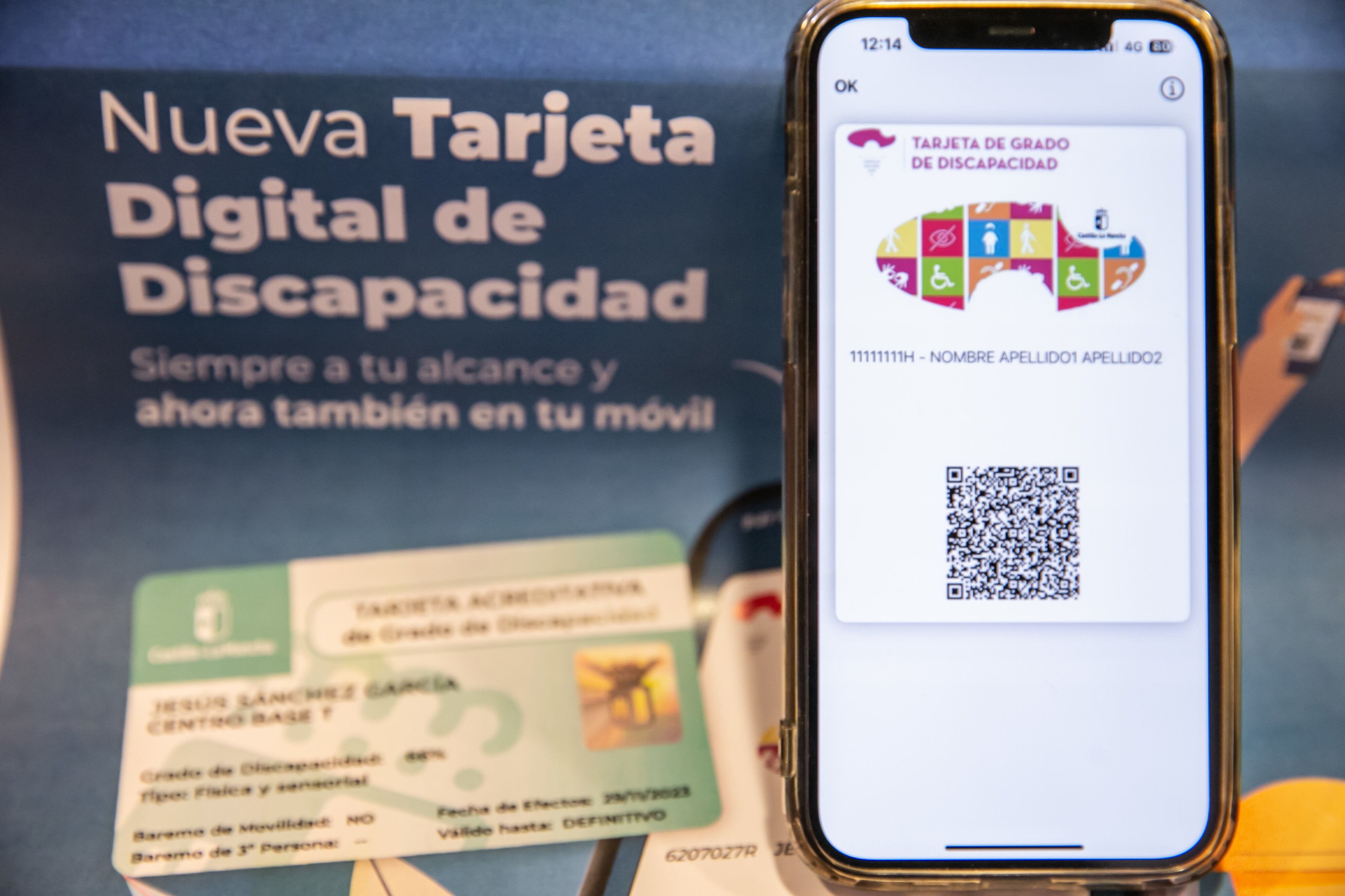 La consejera de Bienestar Social, Bárbara García Torijano, presenta la Tarjeta Digital Acreditativa del Grado de Discapacidad