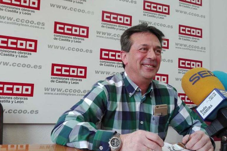 El secretario provincial de CCOO, Manuel Prieto