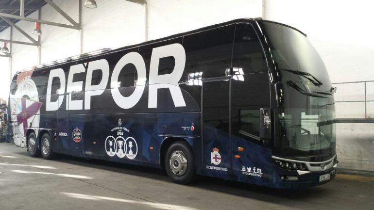 Autobús oficial del RC Deportivo de A coruña