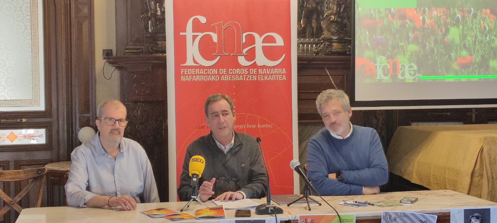 Presentación del ciclo &quot;Con voz propia/gogo bete kantuz&quot;, de la Federación de Coros de Navarra.