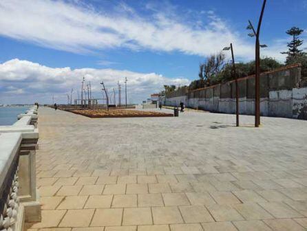 Así se encontraba el Paseo de Santa Bárbara antes de construir el mirador