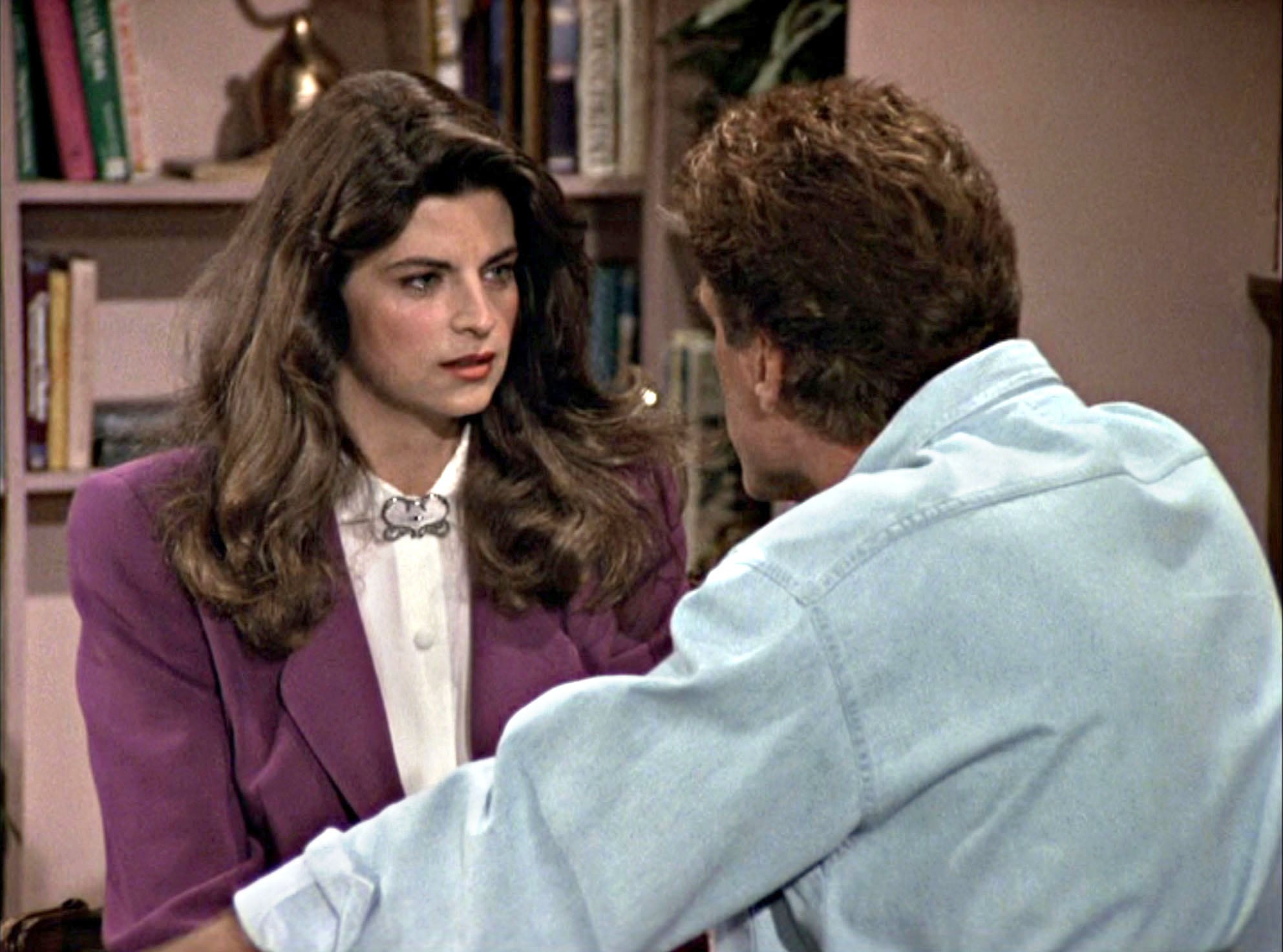 Kirstie Alley y Ted Danson en &#039;Cheers&#039;.