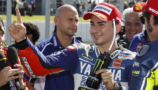 Jorge Lorenzo, tras los entrenamientos en Phillip Island.