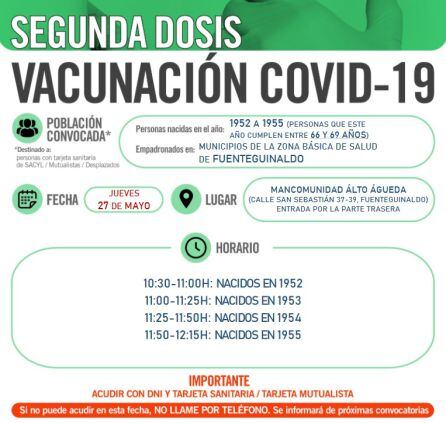 Segundas dosis de Fuenteguinaldo