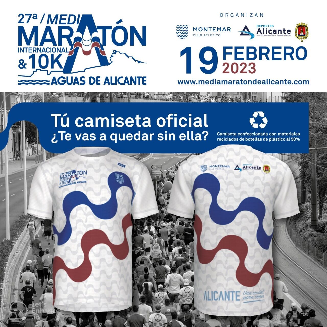 Diseño elegido para la 27ª edición de la Media Maratón y 10K &#039;Aguas de Alicante&#039;