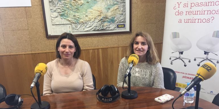 Ana Cano y Rocío García en el estudio de SER Cuenca.