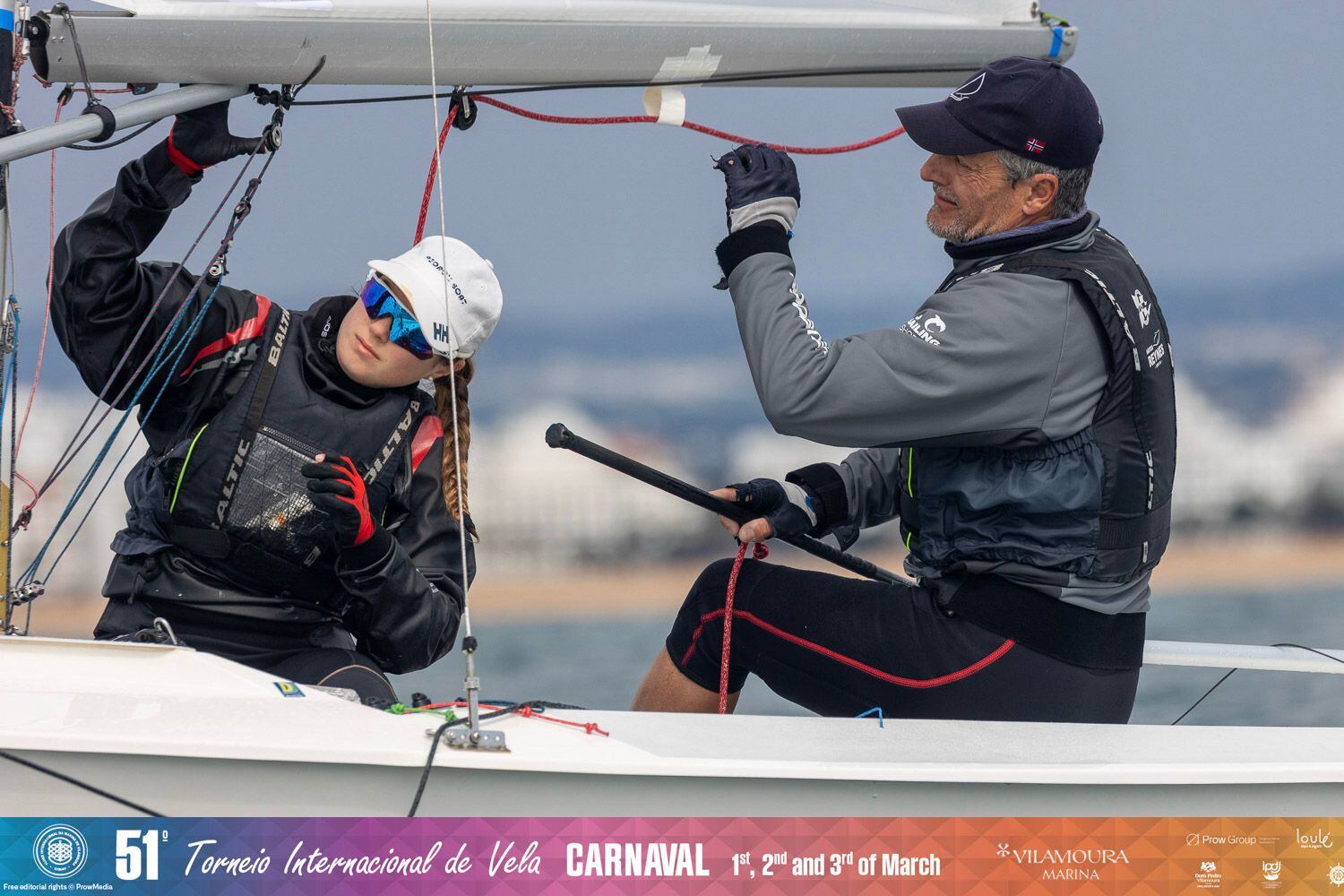 La parella del CM Mahón María Correa-Damià Borràs va conquerir el trofeu de Vilamoura a la classe Snipe.