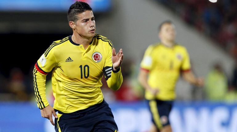 El jugador colombiano del Real Madrid James Rodríguez.