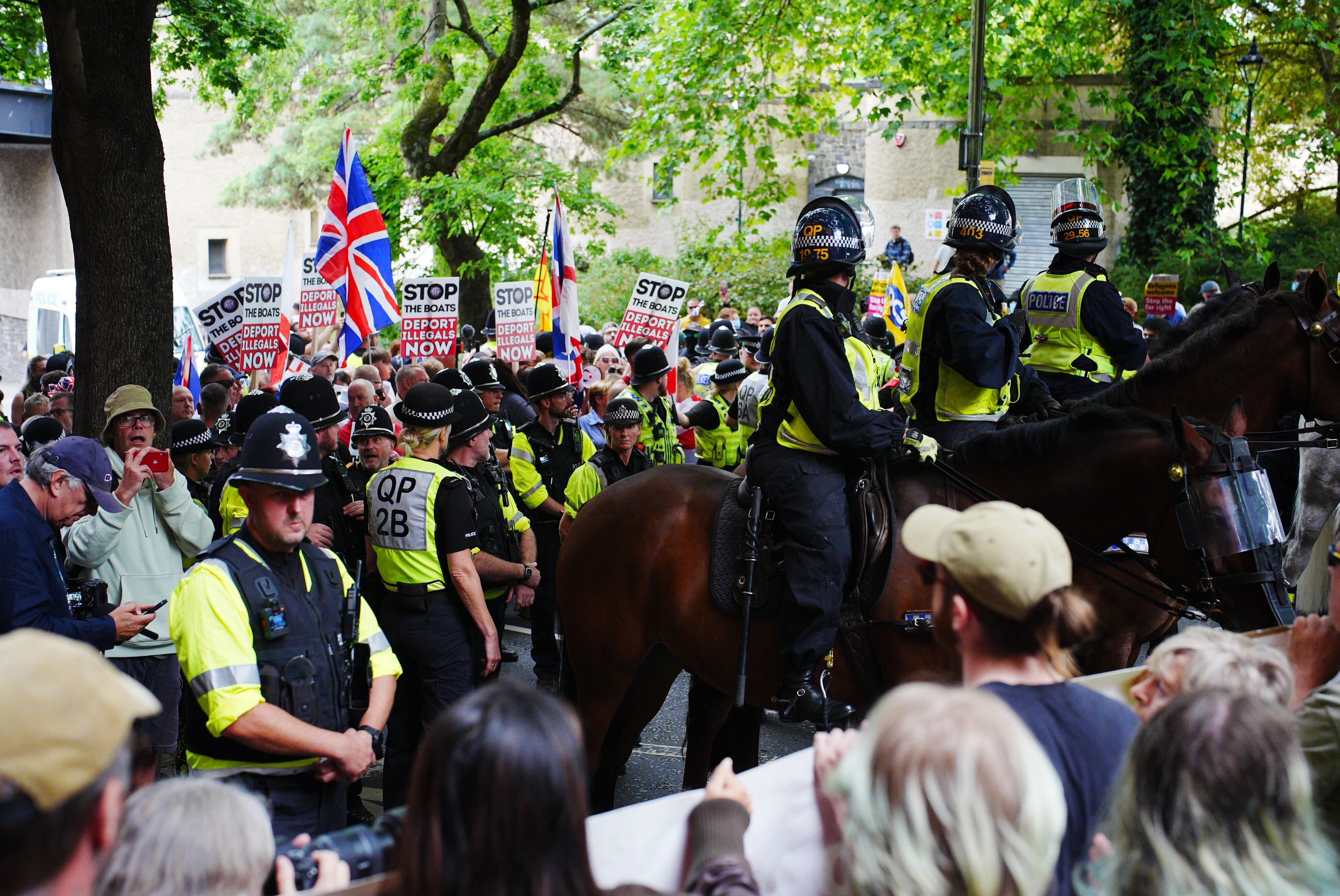 Manifestaciones contra la inmigración