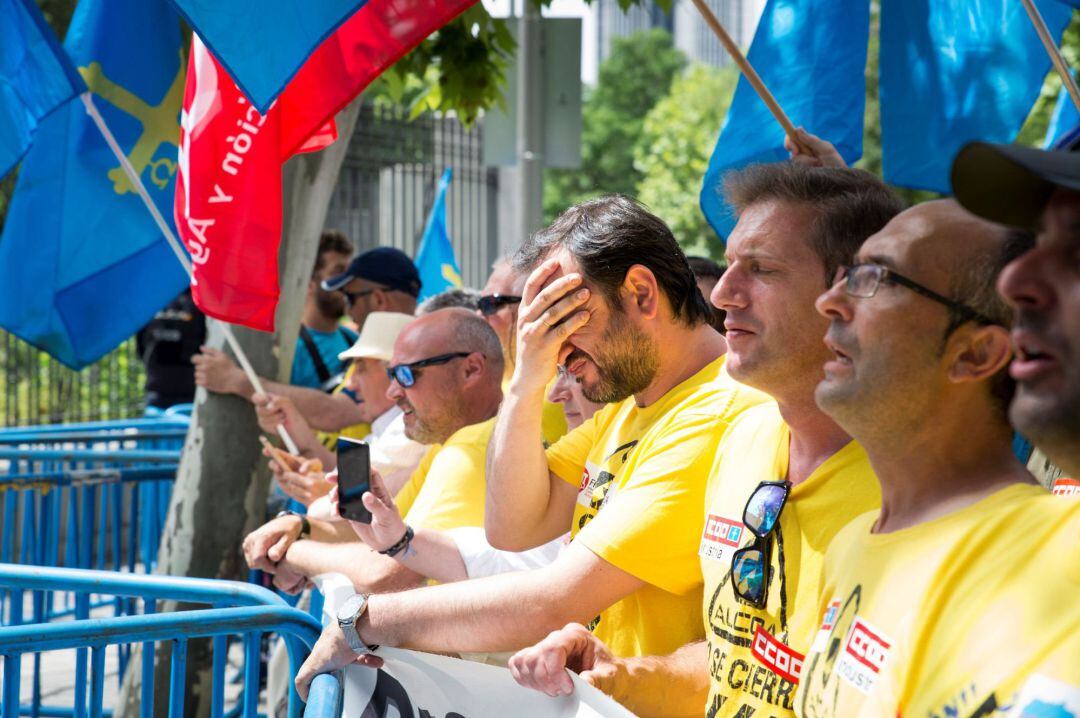 Los trabajadores concluían esta semana la Marcha del Aluminio en Madrid; la última acción de protesta contra el Gobierno