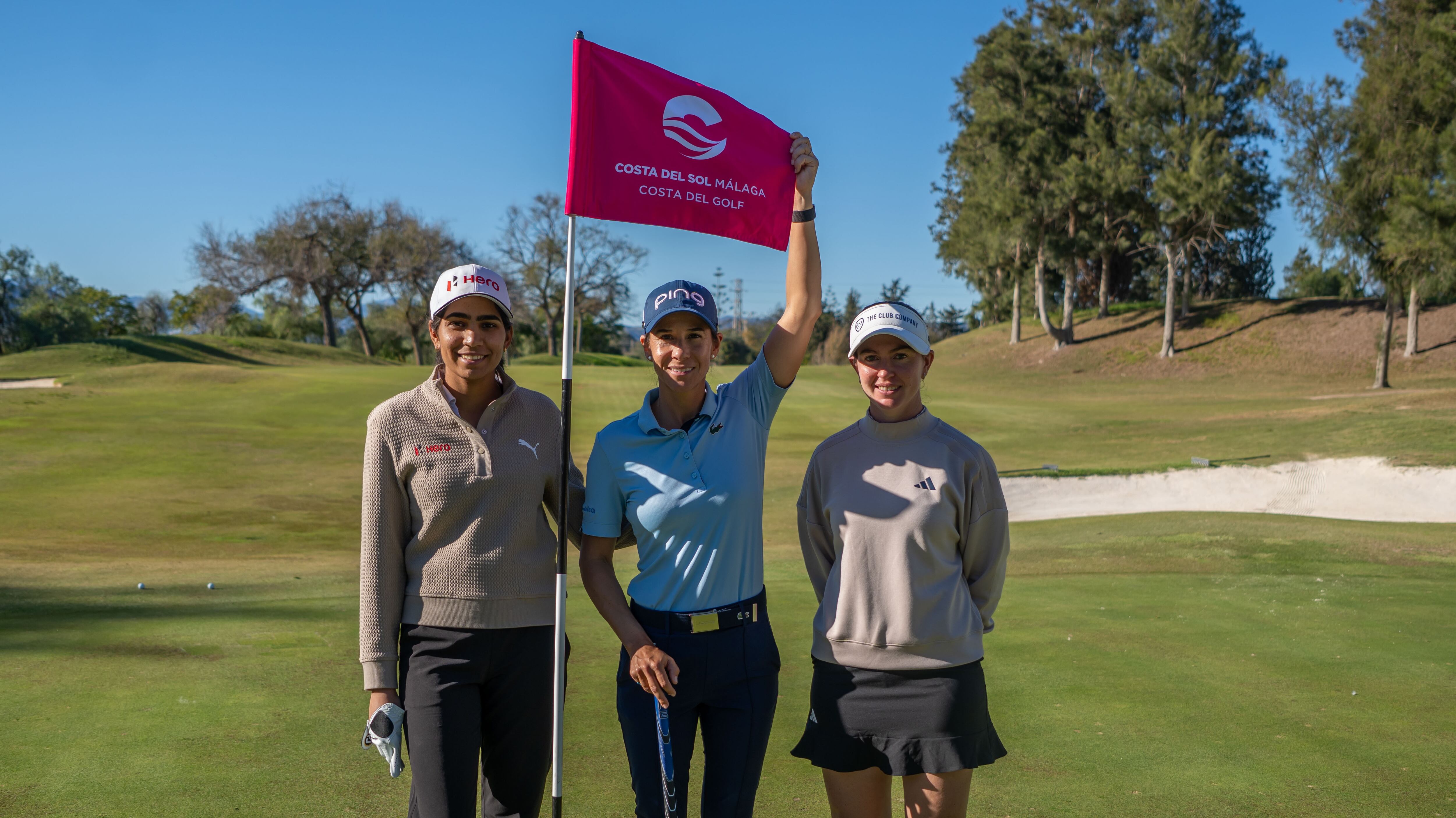 La jugadora de golf Azahara Muñoz, participante en el Andalucía Costa del Sol Open de España