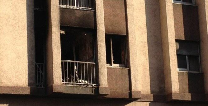 L'edifici del carrer Aragó on s'ha produït l'incendi