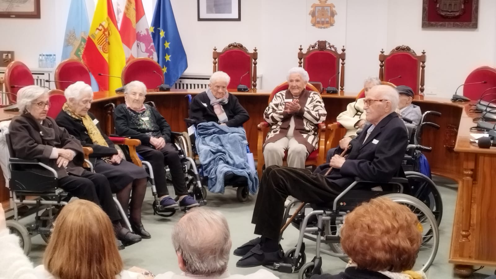 Los centenarios fueron los protagonistas de este acto