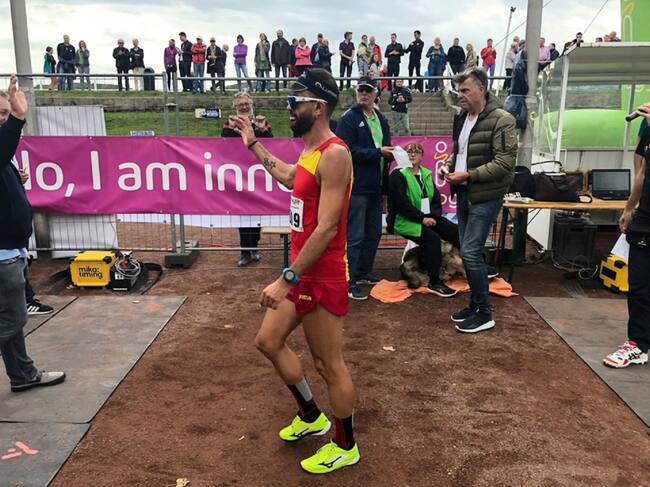 Juanma González entró en la meta rozando la medalla de bronce