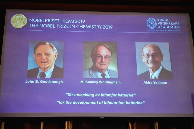 Los galardonados del Nobel de Química.