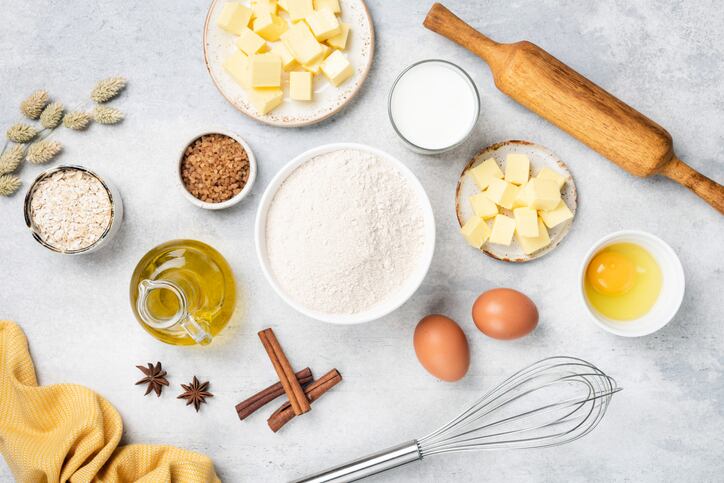 Ingredientes para elaborar repostería