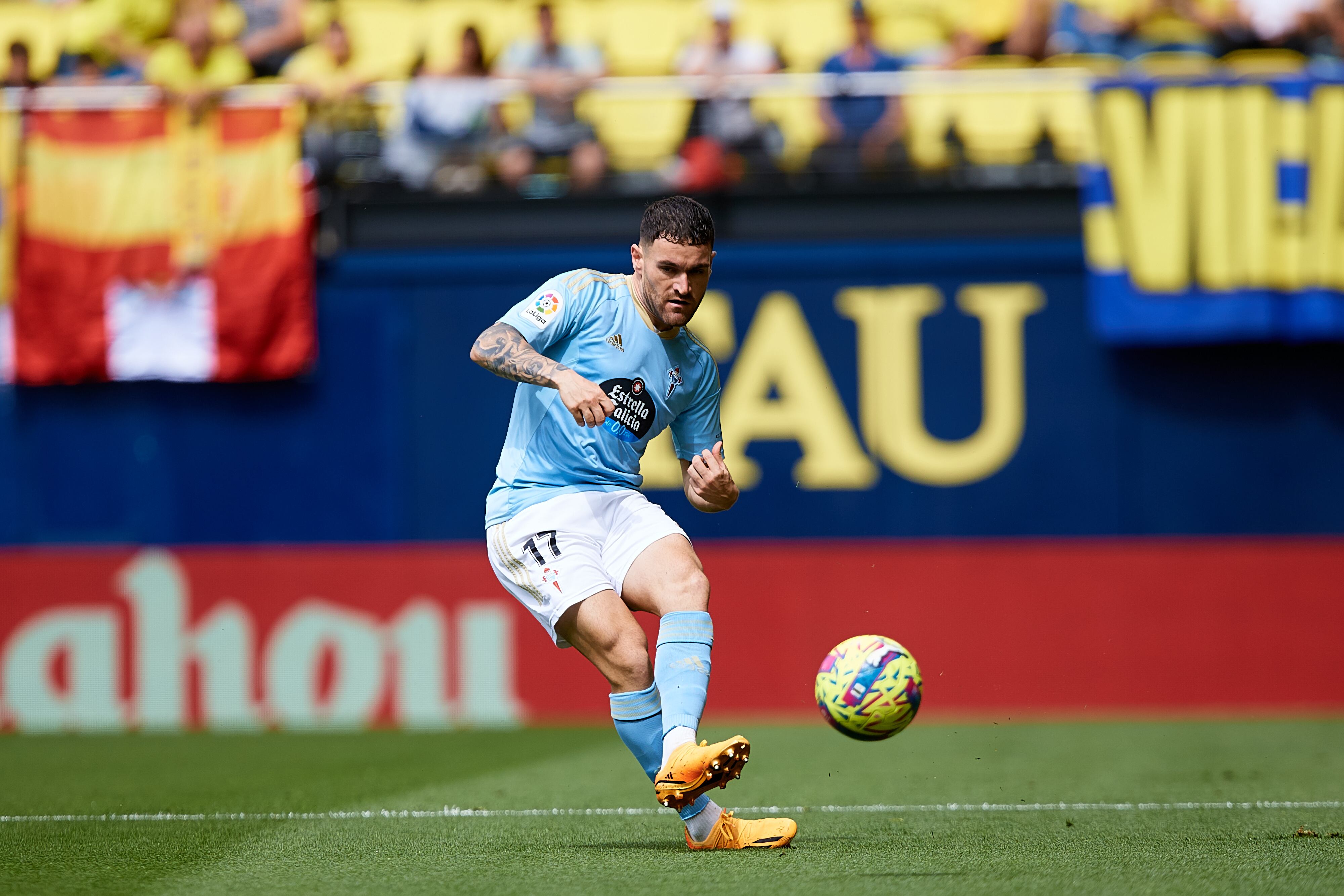 Javi Galán, primer refuerzo del Atlético de Madrid en el mercado de fichajes. (Photo by David Aliaga/NurPhoto via Getty Images)