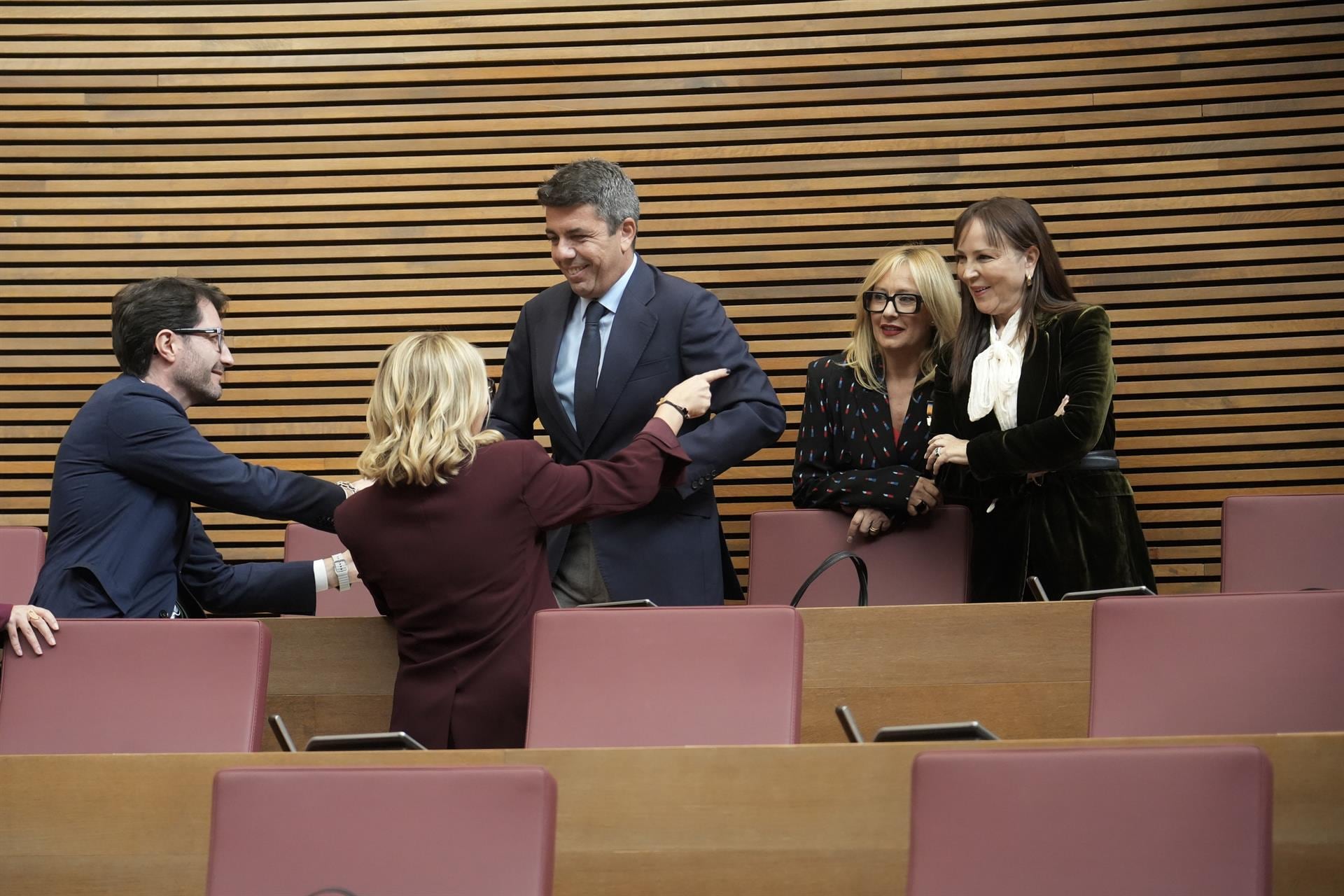 Carlos Mazón en el pleno en el que Pérez Llorca tomó posesión