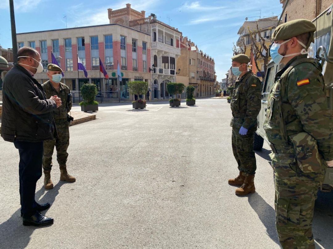 El Ejército refuerza los controles durante estos días en Totana