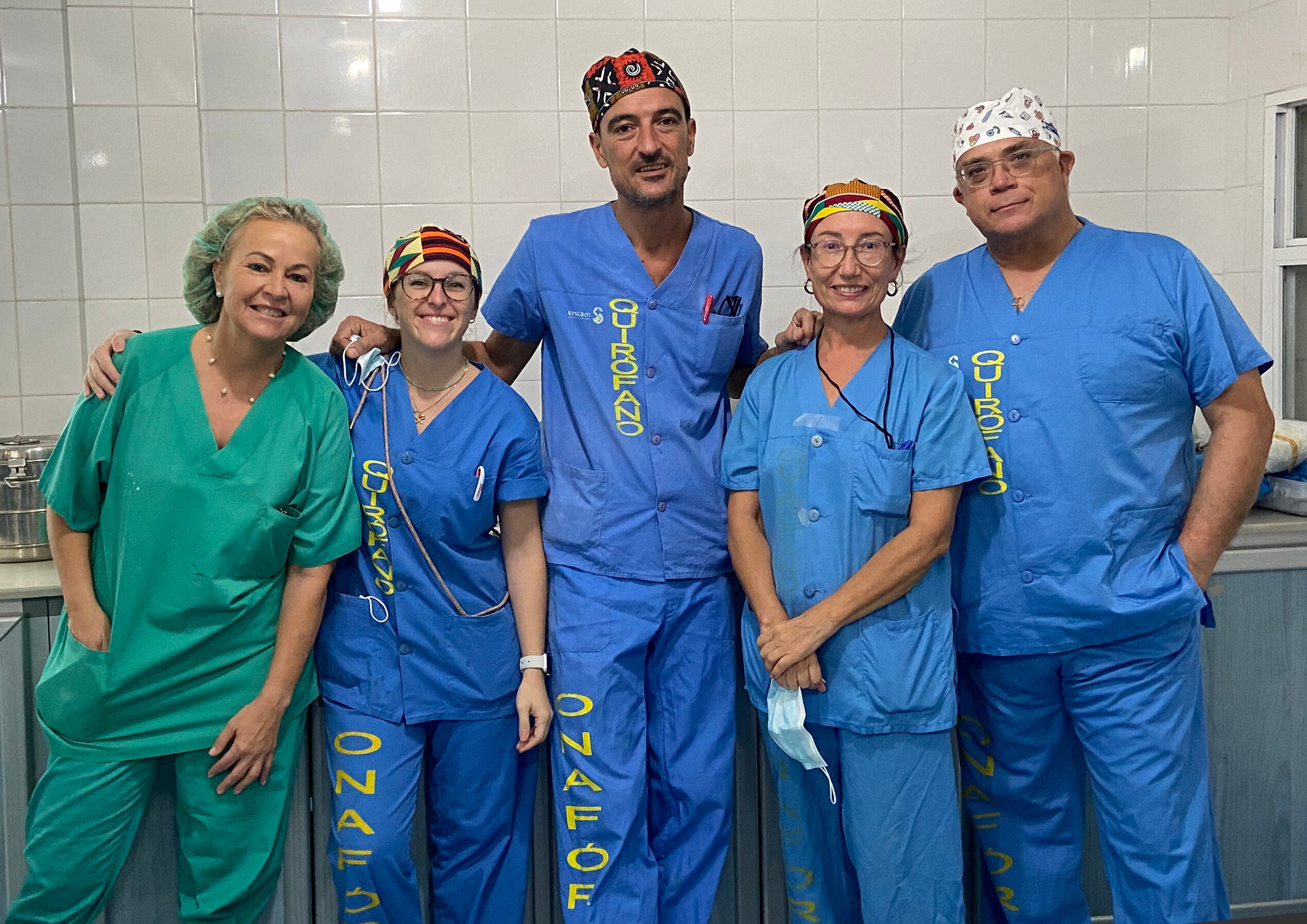 Imagen del equipo albaceteño desplazado a Liberia