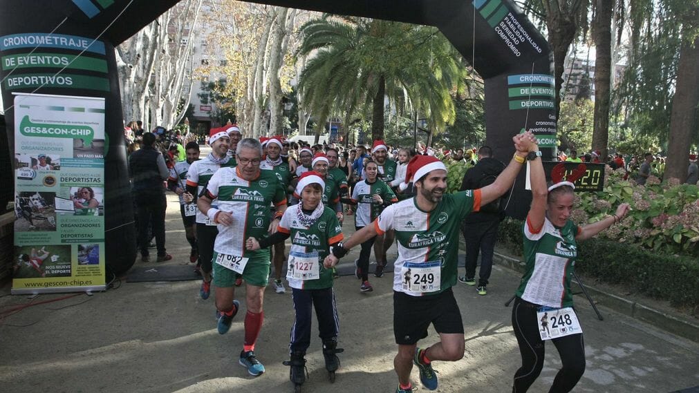 Participantes en la Carrera de Navidad