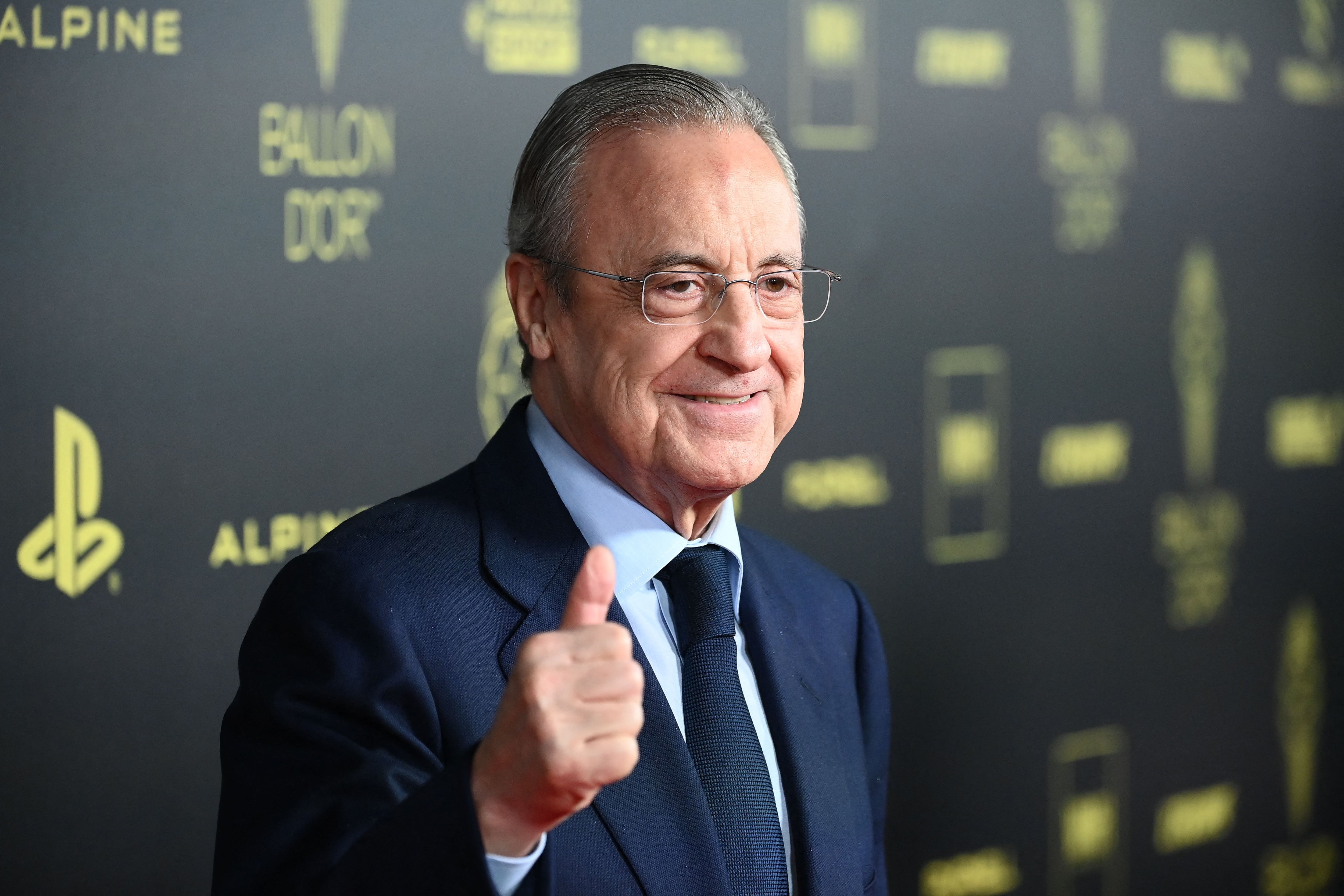 Florentino Pérez en la gala del Balón de Oro