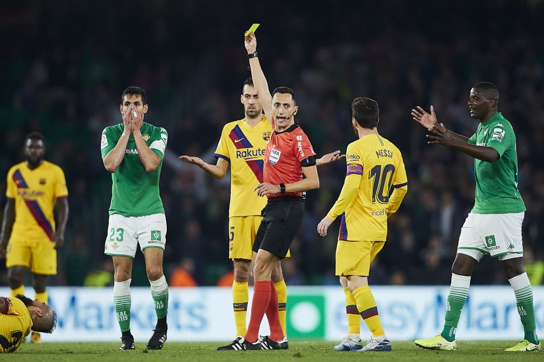 Sánchez Martínez, en el Betis - Barcelona.