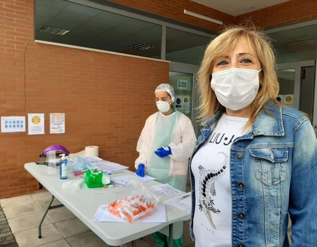 Ana Pilar Rodríguez supervisa las pruebas