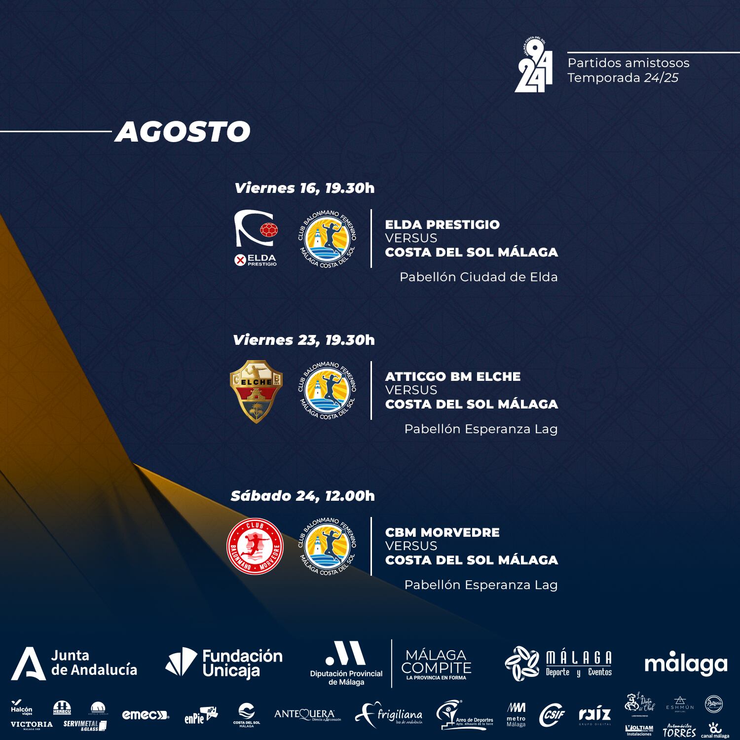 El Balonmano Costa del Sol ya conoce su calendario de pretemporada