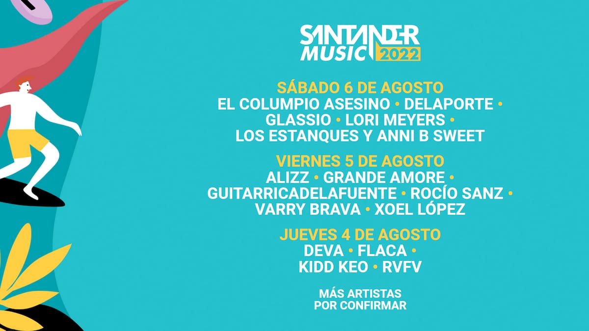 Guitarrica, Delaporte, Kidd Keo y Columpio Asesino encabezan Santander Music