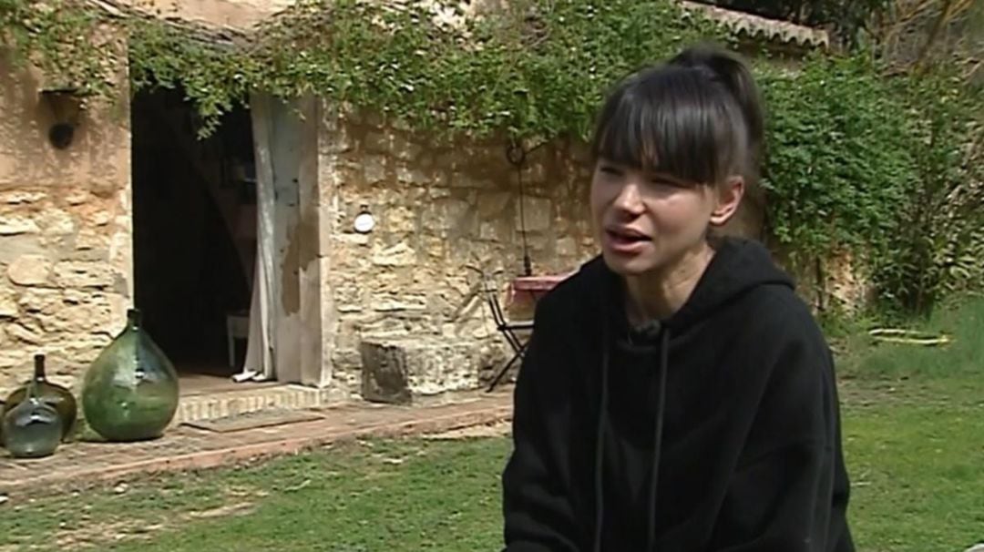 Beatriz Montañez, durante una entrevista