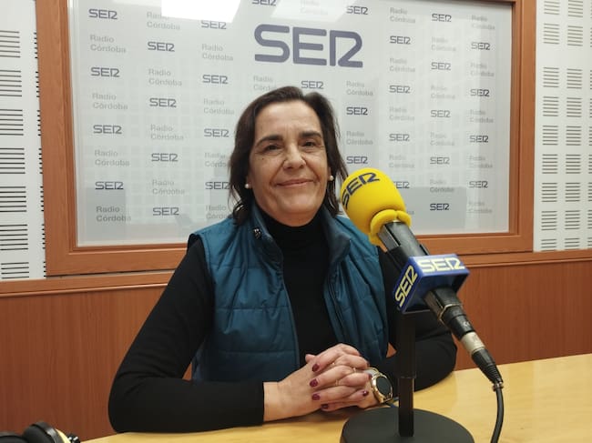 Eva Noguero, en el estudio de Radio Córdoba.