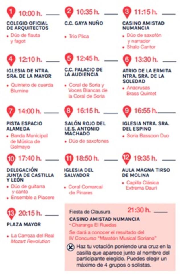 Cartel del Maratón Musical.