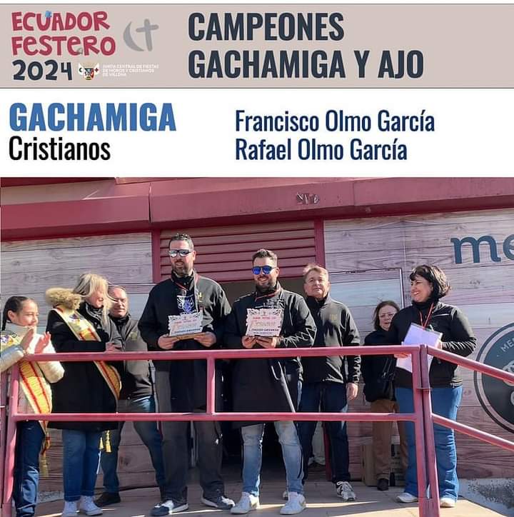 Cristianos, ganadores de la gachamiga