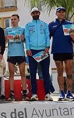 Daniel Moreno fue segundo y Ruben Martin, tercero, en la media maratón de Álora