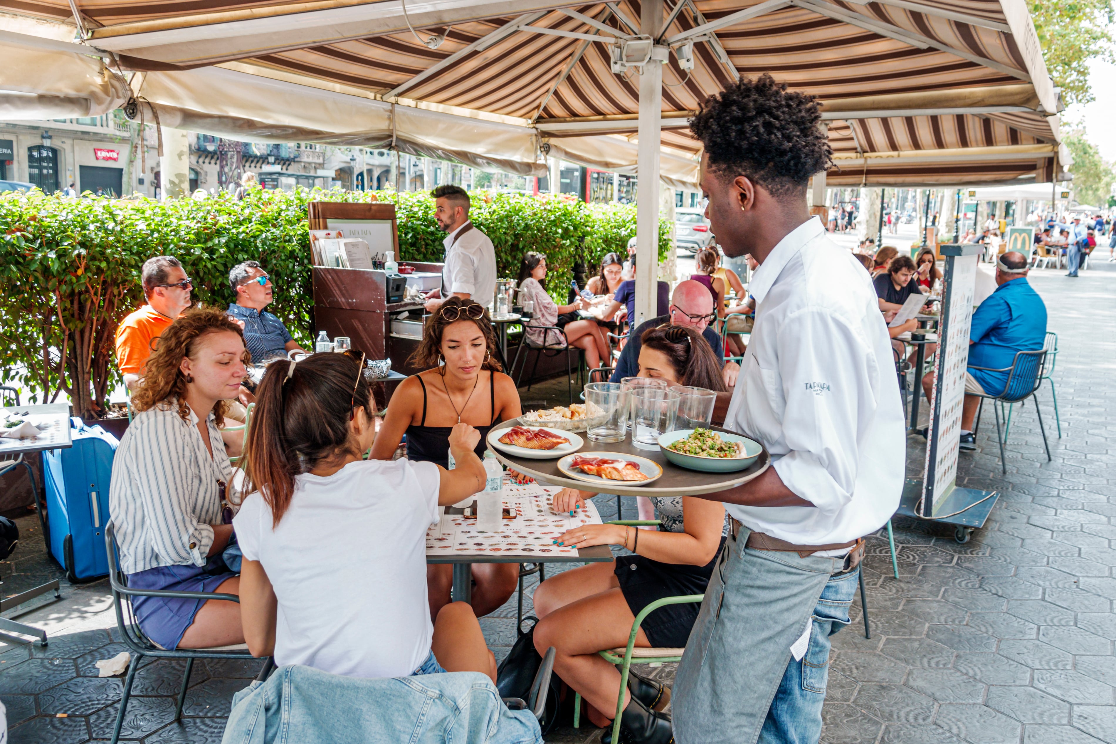 Una terraza de Barcelona.