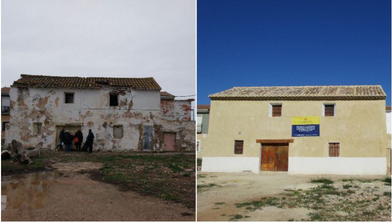 Casa Cala antes y después de las obras de mantenimiento y conservación