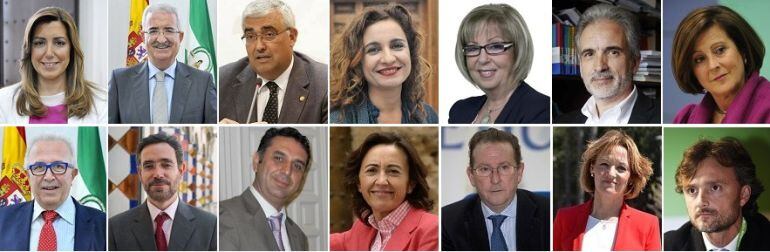 Estas son las 14 caras del nuevo Gobierno de la Junta de Andalucía