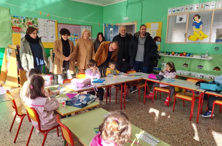 Visita institucional al CEIP La Laguna en Sariñena