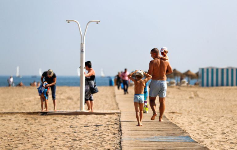 Playa de Las Arenas, en Valencia